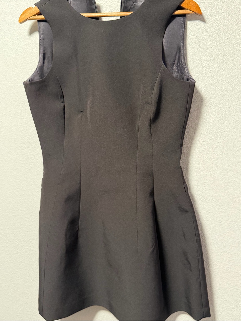 Sleek Black Sleeveless Mini Dress